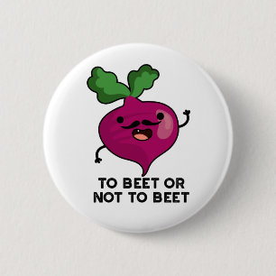 Om al dan niet grappig te worden met Veggie Pun Ronde Button 5,7 Cm