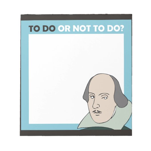 Om al dan niet te doen notitieblok (Voorkant)