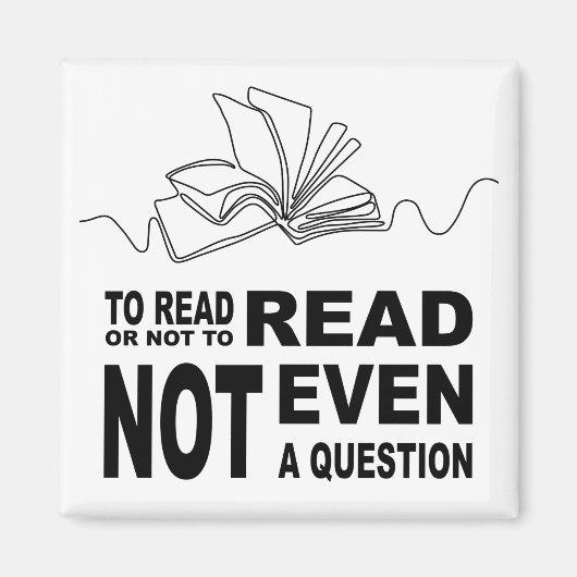 Om al dan niet te lezen magneet (Voorkant)