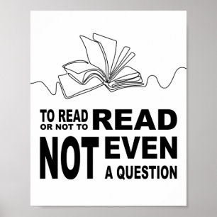 Om al dan niet te lezen poster