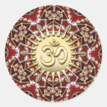 OM AUM Aardse Gouden Mandala Meditatie Yoga Sticke