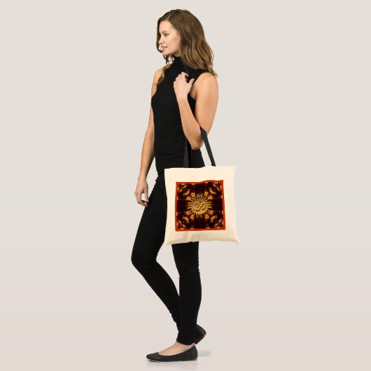 OM (Aum) Batik Fire Bag Tote Bag (Voorkant (model))