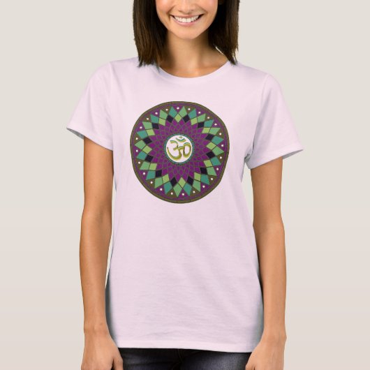Om /AUM Mandala dames shirt (Voorkant)
