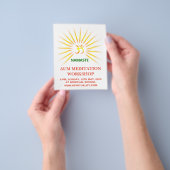 Om Aum-meditatie Flyer (Hand)