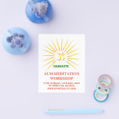 Om Aum Meditation Flyer (Enkel)