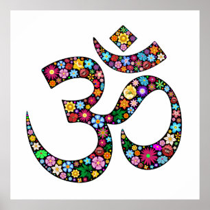 Om Aum Namaste de posters van het Symbool van de