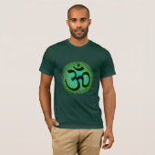 Om (aum) Namaste sanskrit koel man shirt (Voorkant volledig)