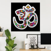 Om Aum Namaste Symbole Yoga posters (Bureau à domicile)