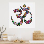 Om Aum Namaste Yoga Symbol posters (Keuken)