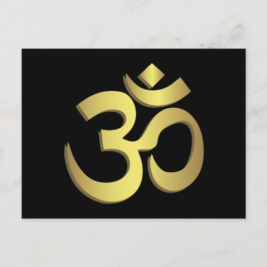 Om ( Aum ) Namaste yoga-symbool Briefkaart (Voorkant)