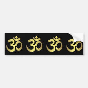 Om ( Aum ) Namaste yoga-symbool Bumpersticker
