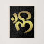 Om ( Aum ) Namaste yoga-symbool Legpuzzel (Verticaal)