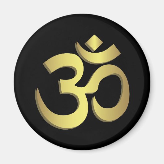Om ( Aum ) Namaste yoga-symbool Magneet (Voorkant)
