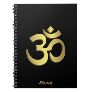 Om (Aum) Namaste yogasymbool Notitieboek