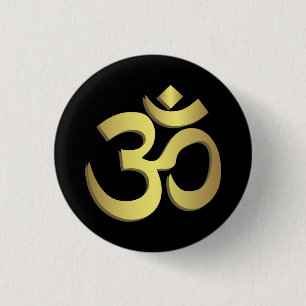 Om (Aum) Namaste yogasymbool Ronde Button 3,2 Cm