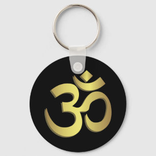 Om (Aum) Namaste yogasymbool Sleutelhanger