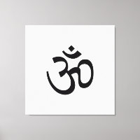 Om Aum overzicht Pictogram, Hindoeïssymbool, zwart
