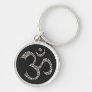 OM / AUM - SILVER SLEUTELHANGER