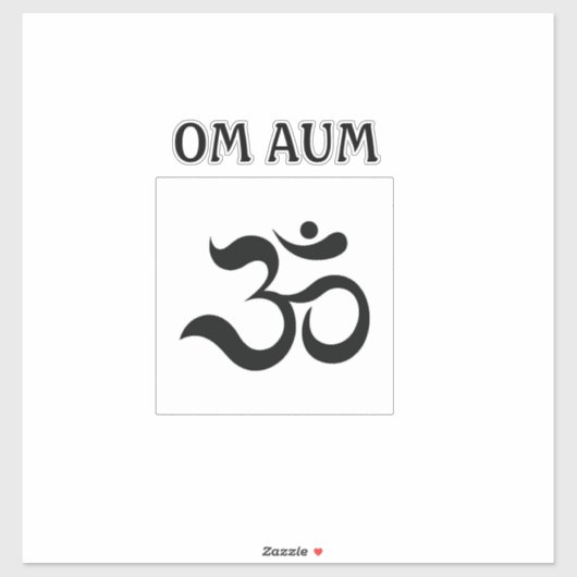 OM AUM STICKER (Vel)
