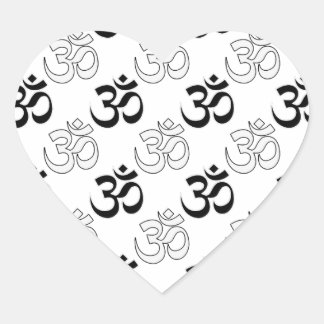 Om, Aum Symbol Hart Sticker