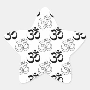 Om, Aum Symbol Ster Sticker