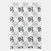 Om, Aum Symbol Theedoek (Verticaal)