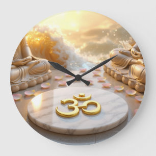 OM - AUM - ZEN BOEDDHISME - Wandklok Grote Klok