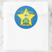 Om Baby grand autocollant (Sac)