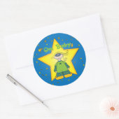 Om Baby grote sticker (Envelop)