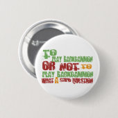 Om backgammon te spelen ronde button 5,7 cm (Voorkant /achterkant)