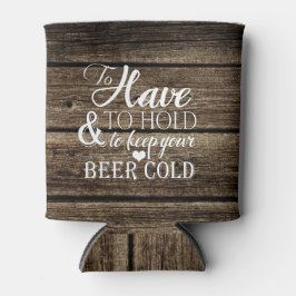 Om Barn Wood Rustic Wedding te houden Blikjeskoeler