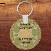 Om bescherming te bieden, heb je een fijne dag sleutelhanger (Voorkant)