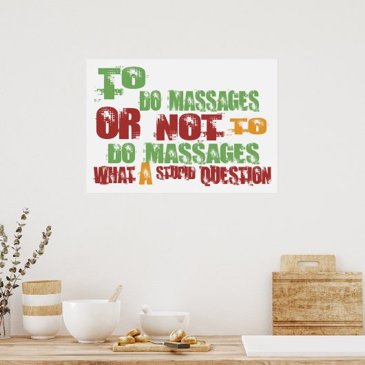 Om bloedingen te doen poster (Keuken)