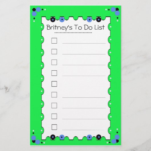 Om Briefpapier aan te bieden (Voorkant)