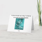 Om carte pour notes (Dos)