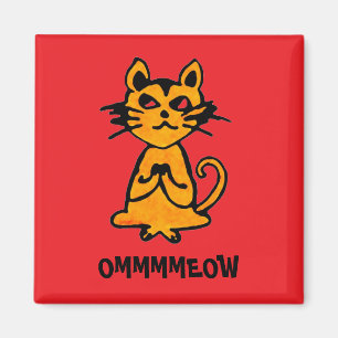 Om Cat Magnet - Dons De Yoga Amusants