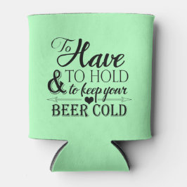 Om de bere koude bruiloft te houden blikjeskoeler