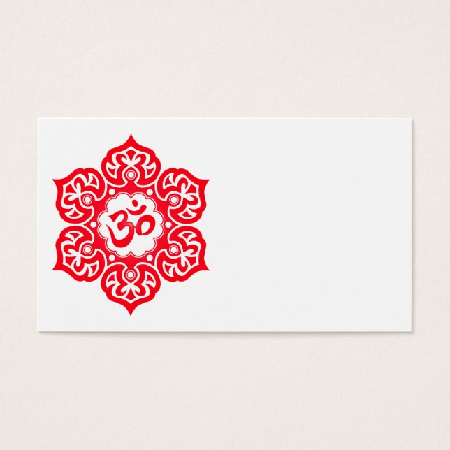 Om de fleurs rouges Lotus (Devant)