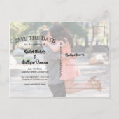 Om de Moderne Wendeling van de Tekst te hebben en Aankondigingskaart (Achterkant)