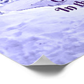 Om de schoonheid van een Snowflake te waarderen Poster (Hoek)