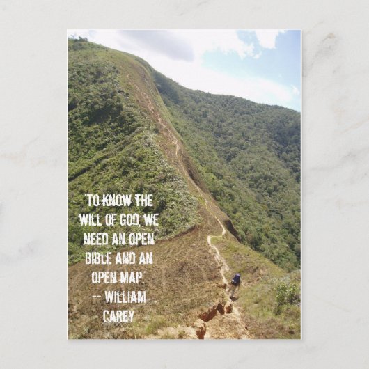 "Om de wil van God te kennen, briefkaart (Voorkant)