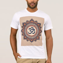 Om Design T-shirt combineert spiritualiteit pracht