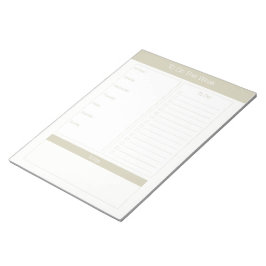 Om deze week te doen - Weekse planner - Taupe Notitieblok