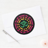 Om Dharma Ronde Sticker (Envelop)