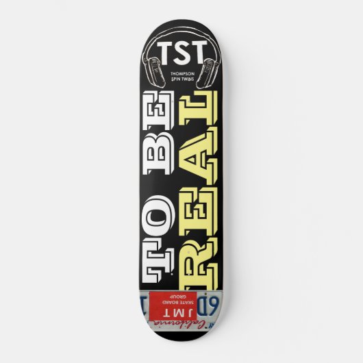 OM ECHT TE ZIJN Skateboard (Voorkant)