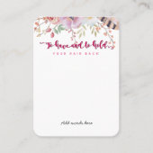 om een bachelorette te hebben en om je haar tegen visitekaartje (Voorkant)