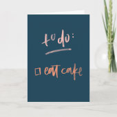 Om een blauwe dag te eten kaart (Voorkant)