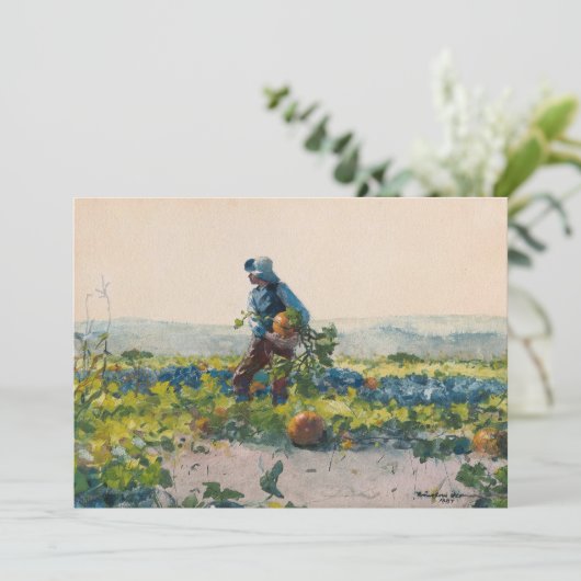 Om een boerenjongen te zijn | Winslow Homer (Staand voorkant)