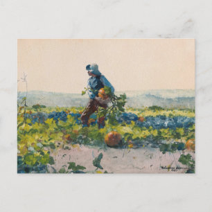 Om een boerenjongen te zijn   Winslow Homer Briefkaart