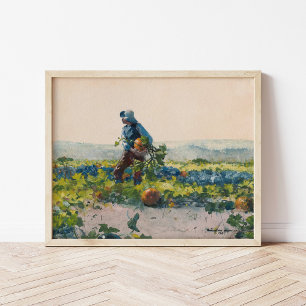 Om een boerenjongen te zijn Winslow Homer Poster